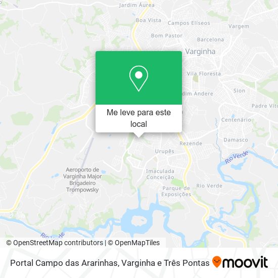 Portal Campo das Ararinhas mapa