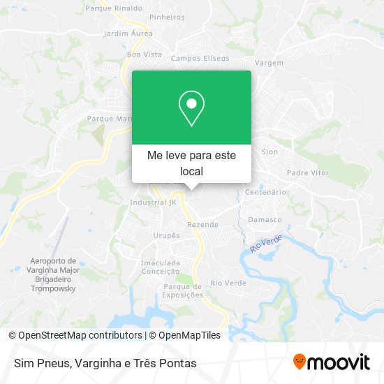 Sim Pneus mapa