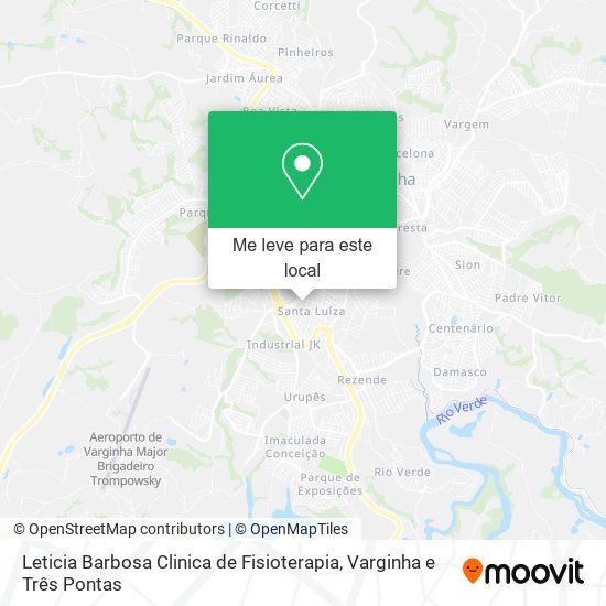 Leticia Barbosa Clinica de Fisioterapia mapa