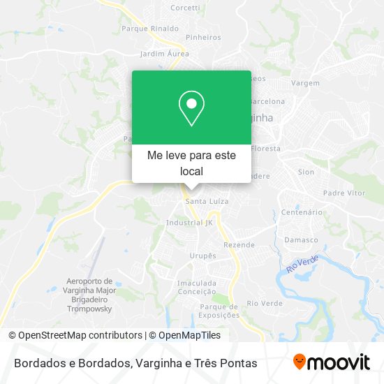 Bordados e Bordados mapa