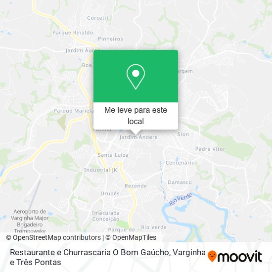 Restaurante e Churrascaria O Bom Gaúcho mapa