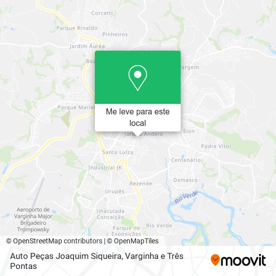 Auto Peças Joaquim Siqueira mapa