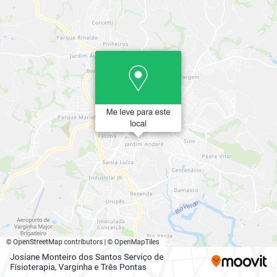 Josiane Monteiro dos Santos Serviço de Físioterapia mapa
