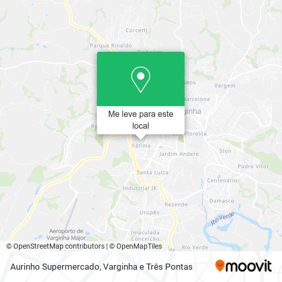 Aurinho Supermercado mapa