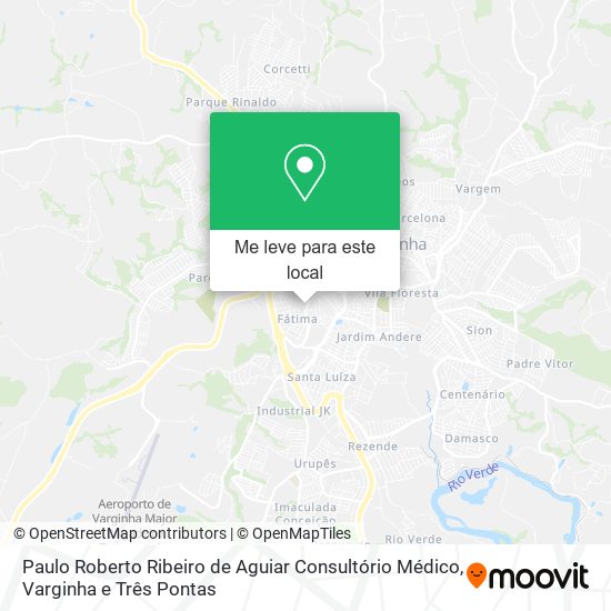 Paulo Roberto Ribeiro de Aguiar Consultório Médico mapa