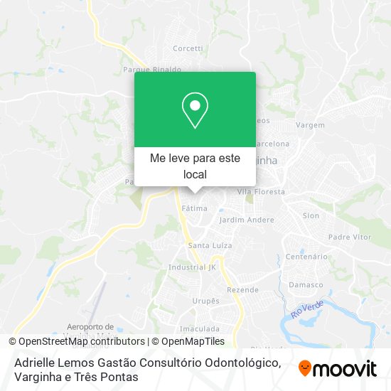 Adrielle Lemos Gastão Consultório Odontológico mapa