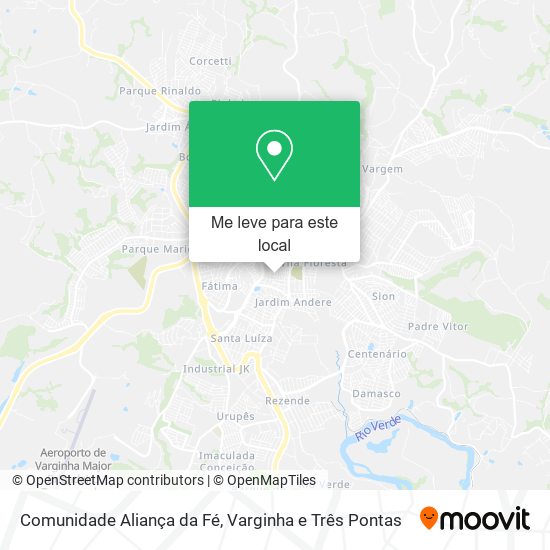 Comunidade Aliança da Fé mapa
