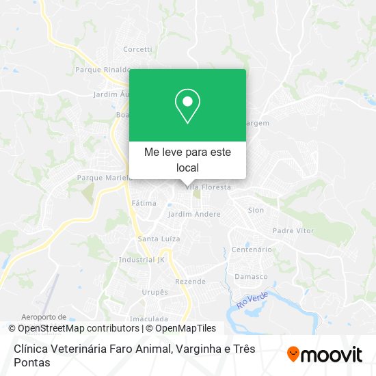 Clínica Veterinária Faro Animal mapa
