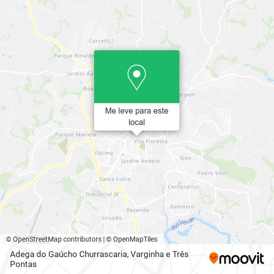 Adega do Gaúcho Churrascaria mapa