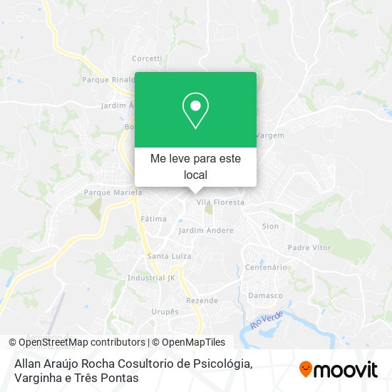 Allan Araújo Rocha Cosultorio de Psicológia mapa