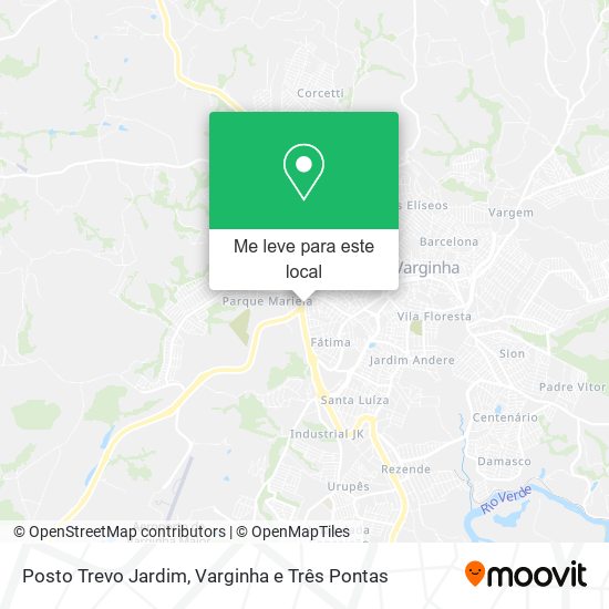 Posto Trevo Jardim mapa