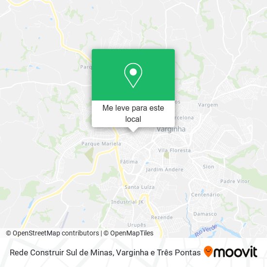 Rede Construir Sul de Minas mapa