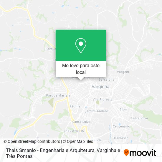 Thais Smanio - Engenharia e Arquitetura mapa
