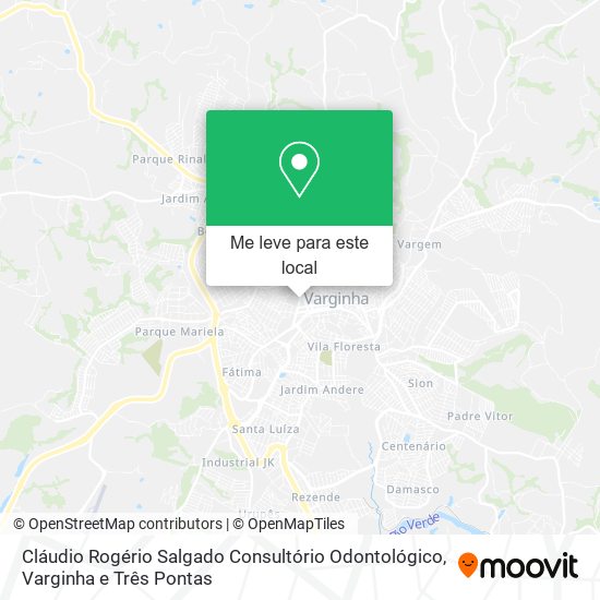 Cláudio Rogério Salgado Consultório Odontológico mapa