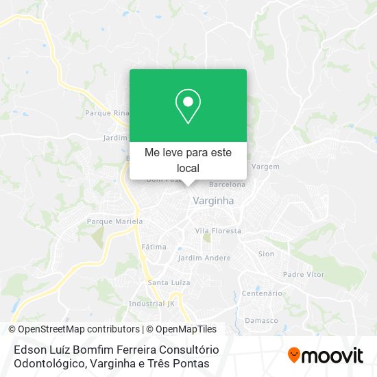 Edson Luíz Bomfim Ferreira Consultório Odontológico mapa
