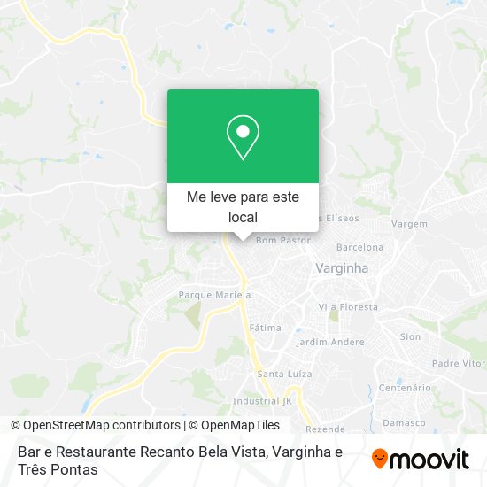 Bar e Restaurante Recanto Bela Vista mapa