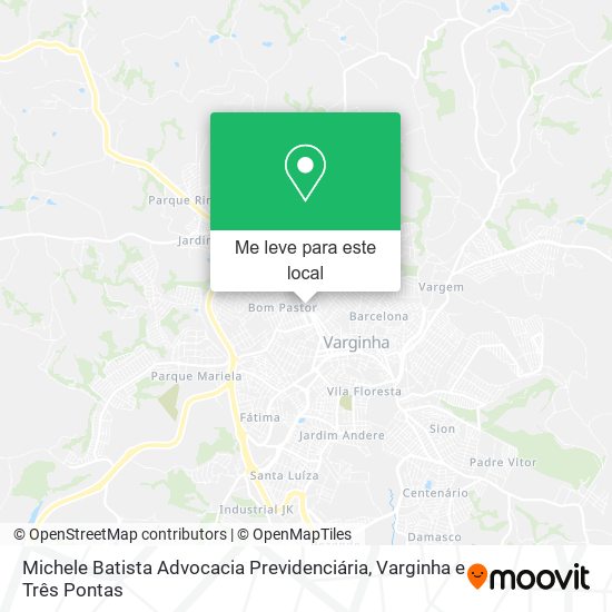 Michele Batista Advocacia Previdenciária mapa