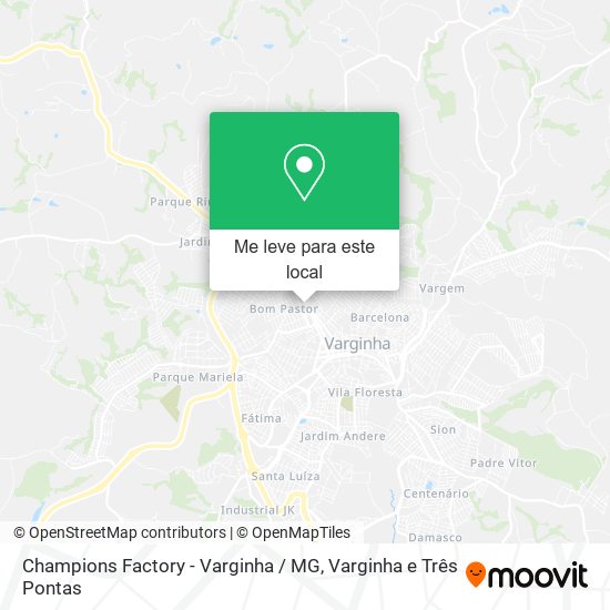 Champions Factory - Varginha / MG mapa