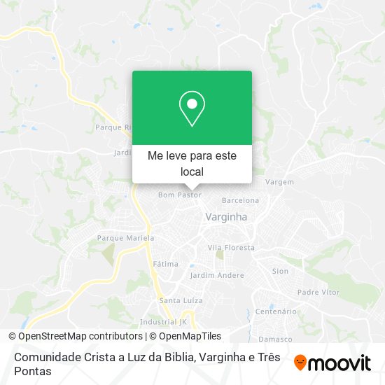 Comunidade Crista a Luz da Biblia mapa