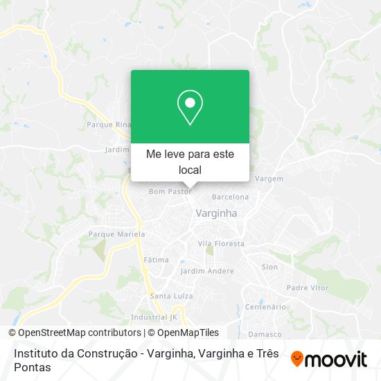 Instituto da Construção - Varginha mapa