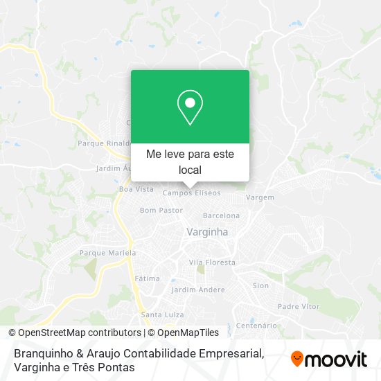 Branquinho & Araujo Contabilidade Empresarial mapa