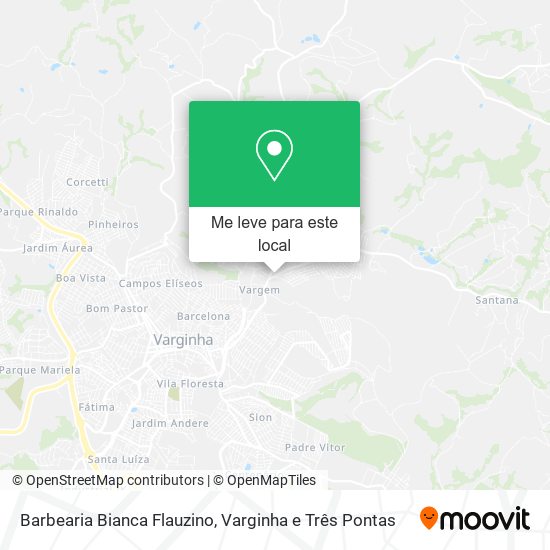 Barbearia Bianca Flauzino mapa