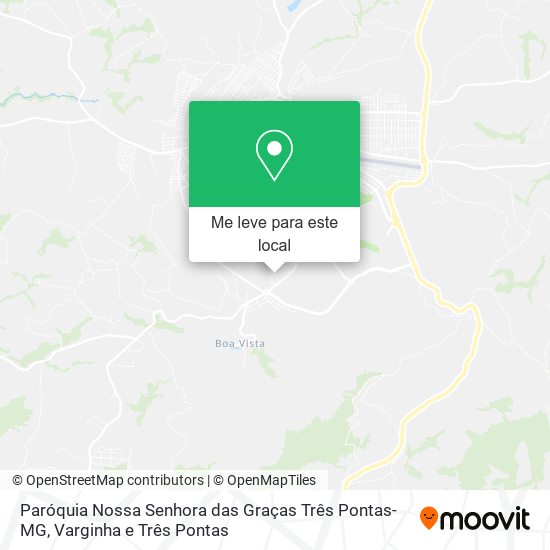 Paróquia Nossa Senhora das Graças Três Pontas-MG mapa