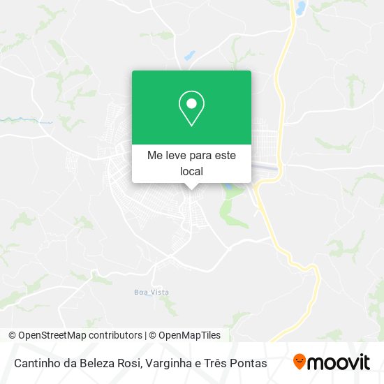 Cantinho da Beleza Rosi mapa