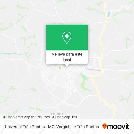 Universal Três Pontas - MG mapa