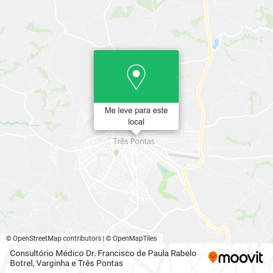 Consultório Médico Dr. Francisco de Paula Rabelo Botrel mapa
