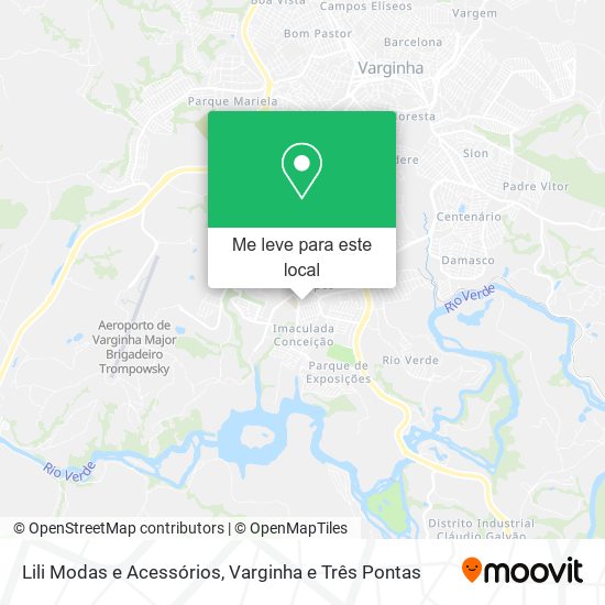 Lili Modas e Acessórios mapa