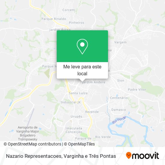 Nazario Representacoes mapa