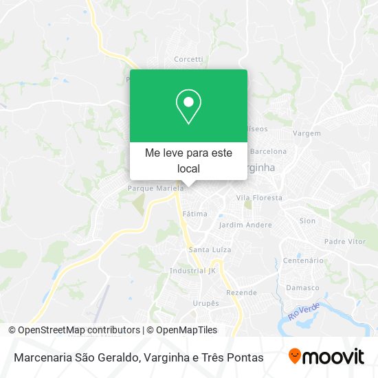 Marcenaria São Geraldo mapa