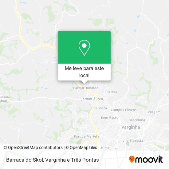 Barraca do Skol mapa