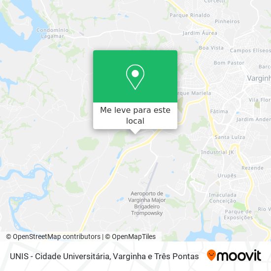 UNIS - Cidade Universitária mapa