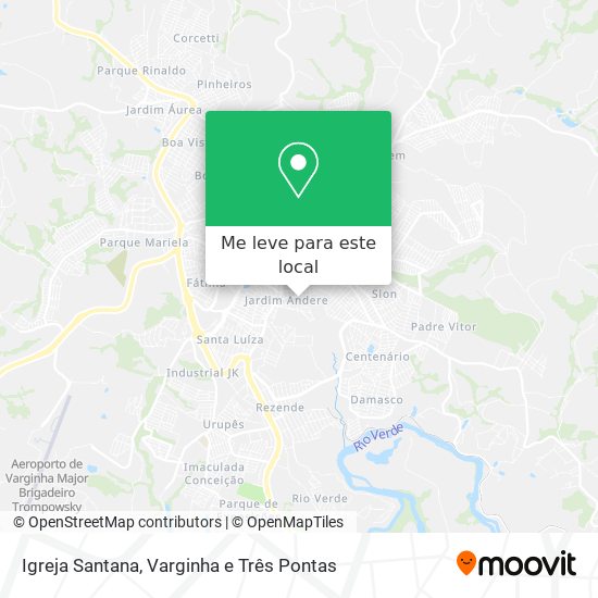 Igreja Santana mapa