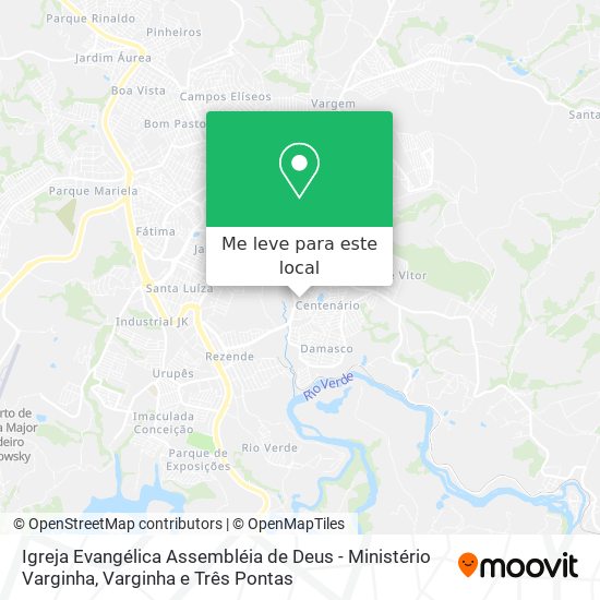 Igreja Evangélica Assembléia de Deus - Ministério Varginha mapa