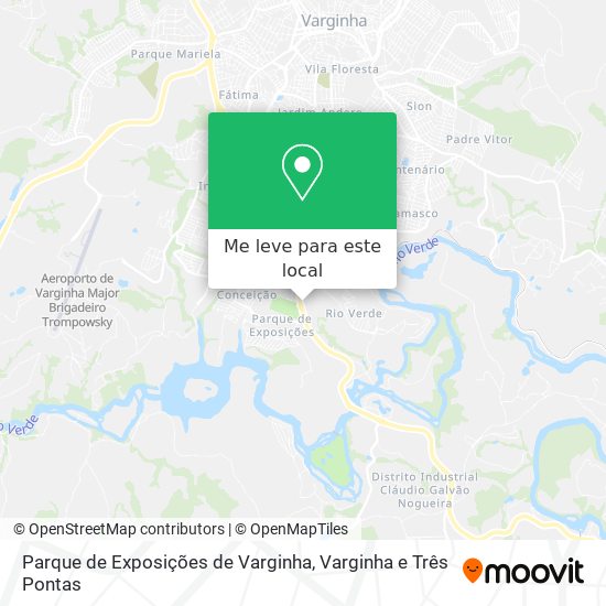 Parque de Exposições de Varginha mapa