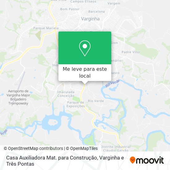 Casa Auxiliadora Mat. para Construção mapa