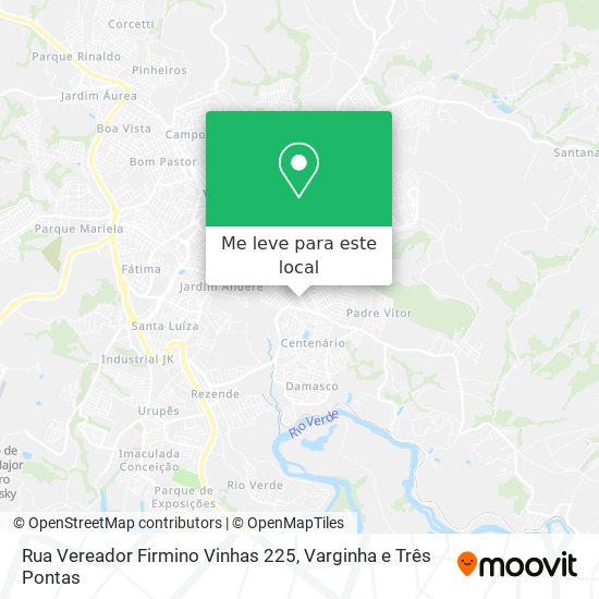 Rua Vereador Firmino Vinhas 225 mapa