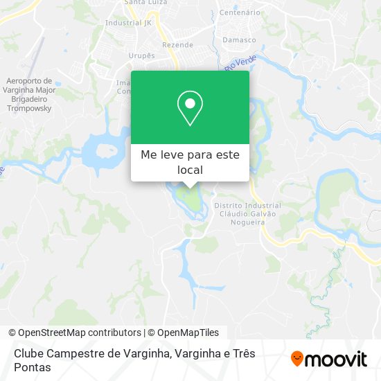 Clube Campestre de Varginha mapa