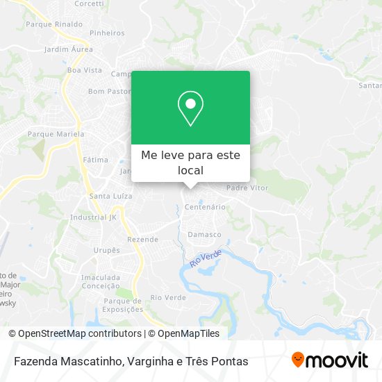 Fazenda Mascatinho mapa