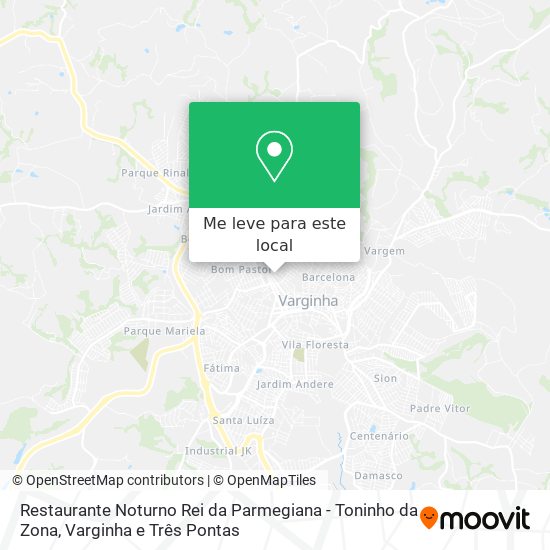 Restaurante Noturno Rei da Parmegiana - Toninho da Zona mapa