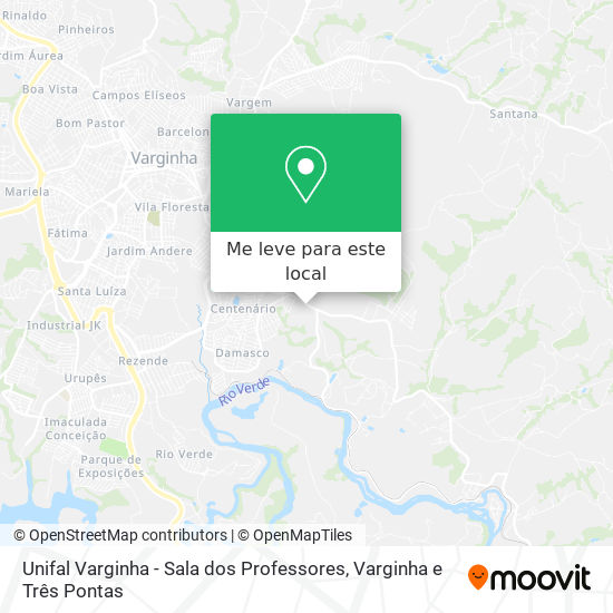 Unifal Varginha - Sala dos Professores mapa