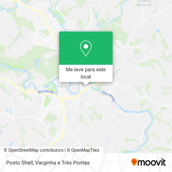 Posto Shell mapa