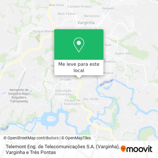 Telemont Eng. de Telecomunicações S.A. (Varginha) mapa