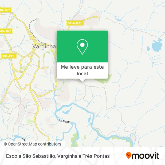 Escola São Sebastião mapa