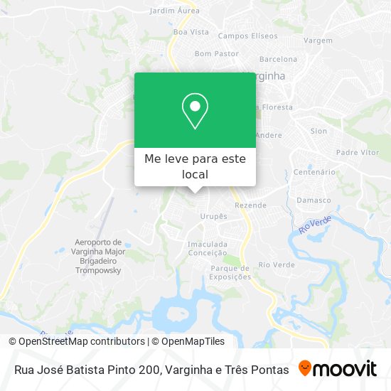 Rua José Batista Pinto 200 mapa