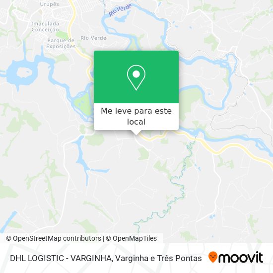 DHL LOGISTIC - VARGINHA mapa