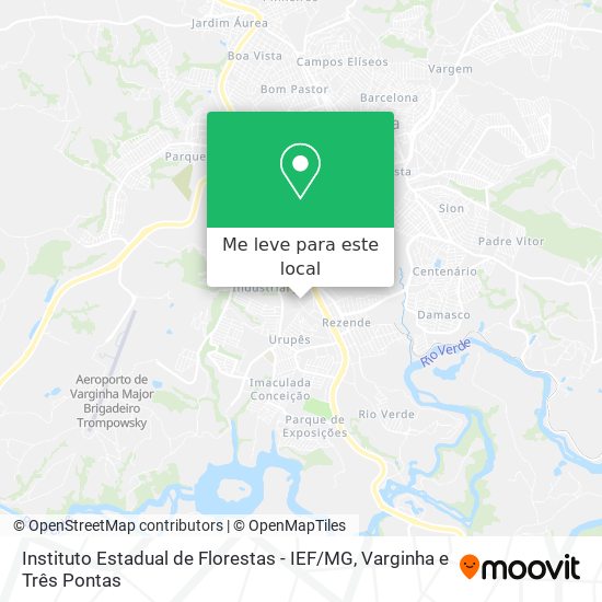 Instituto Estadual de Florestas - IEF / MG mapa